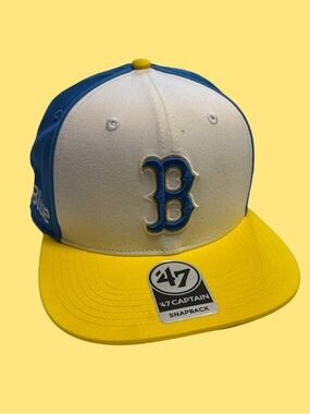 Boston Red Sox '47 Brand JetBlue Marathon Colors Captain Snapback Hat Cap